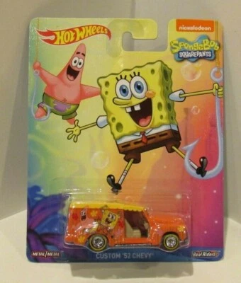 Spongebob Squarepants Hot Wheels Pop Culture Custom '52 Chevy Real Riders  - Image 1 of 2