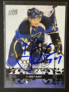 2008 Upper Deck Young Guns #!218 TJ Oshie Signed Rookie Auto - Picture 1 of 2