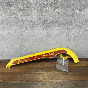 Vintage Schwinn Fair Lady Chainguard 20" Stingray Chain Guard Muscle Bike Yellow - Picture 1 of 15