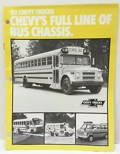 👀 Chevrolet 1982 autobús y chasis camiones folleto de ventas de concesionarios - Chevy School OEM - Imagen 1 de 4
