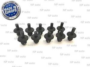 10X MERCEDES BUMPER SPLASH GUARD CLIPS RIVET PLASTIC BODY PANEL FASTENER TRIM - Picture 1 of 7