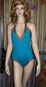 ¡NUEVO! TRAJE DE BAÑO TRINA TURCA Maya Cuello en V Agua BLOQUE DE COLOR Una Pieza 4 $134 - Imagen 1 de 34