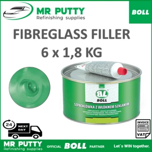 FibreGlass Putty FILLER CAR Body 6x 1,8KG VAN BOAT Bodywork Big dent REPAIR BOLL - Picture 1 of 2