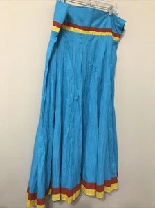 NEW WOMENS STRAPLESS DRESS TURQUISE BLUE WITH STRIPES MULTICOLOT COTTON FLARED - Picture 1 of 11