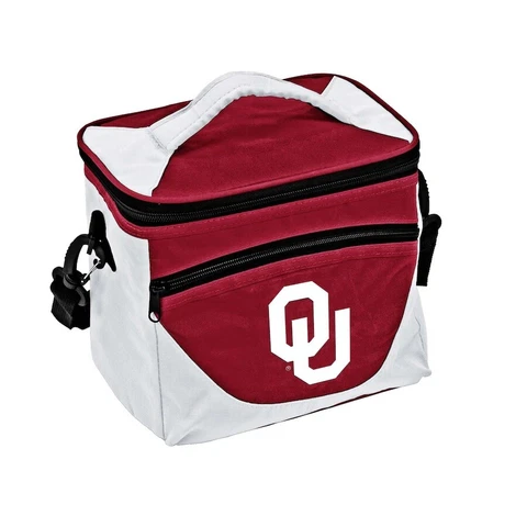 Oklahoma Sooners Halftime Cooler Zipper Insulated Lunch Bag Box Tote 9 Pack Cover