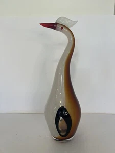 16,5 Zoll Vintage Mid Century Italienische Murano wie Kunstglas mundgeblasene Vogel Skulptur - Bild 1 von 13