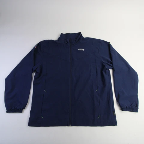 Seattle Seahawks Nike NFL On Field Apparel Jacket Men's Navy Used Cover