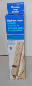 Vintage Electronic Surge Protector 6 Outlets With Circuit Breaker - NOS NEW - Bild 1 von 5