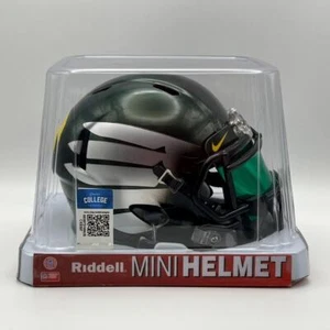 Oregon Ducks Authentic Riddell Speed Titanium Thunder Mini Football Helmet - Picture 1 of 4