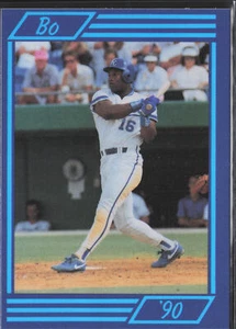 Bo Jackson 1990 Bo '90 Blue Border #10 Kansas City Royals - Picture 1 of 2