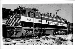 1983 British Columbia Railway Train #6001 Engine 6x4 Photo X2200S FREE SHIP - Picture 1 of 2