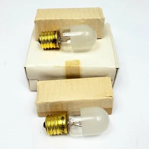 NOS (2) Okusun 120V 15W Lampe Birne mattiert Kuppel Nähmaschine Gerät zum Einschrauben - Bild 1 von 5