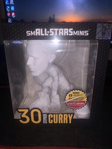 2022 NBA SmALL-STARS Minis STEPH CURRY White  CHASE Action Figure WARRIORS HTF Cover