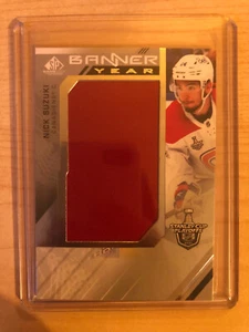 2021-22 Upper Deck SP Game Used Playoffs Banner Year Nick Suzuki - Montreal - Bild 1 von 2