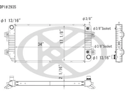 For 2009-2016 GMC Savana 4500 Radiator Koyo 28838PBHV 2010 2011 2012 2013 2014 Foto 1 de 2