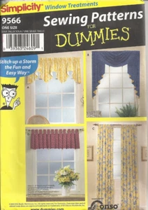 SIMPLICITY 9566 FENSTERBEHANDLUNGEN SCHNITTMUSTER ©2001 - Bild 1 von 2
