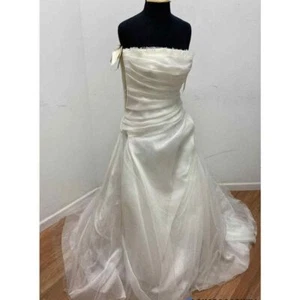 Pronovias Barcelona Estocolmo Mel Tüll Marfil Brautkleid Gr. 10 - Bild 1 von 8
