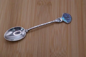 Cuchara de recuerdo vintage de plata de ley 925 con diseño de concha de abulón 8,2 g - Imagen 1 de 4