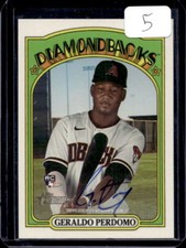 2021 Topps Heritage Minor League Geraldo Perdomo Real One Prospect Auto #ROA-GPE