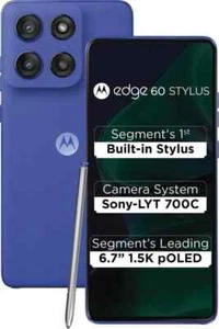 MOTOROLA Edge 60Stylus 5G (Blue 256GB 8GB ) 7s Gen 2 Mobile Global Version. - Picture 1 of 9