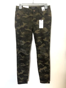 NWT 7/28 Judy Blue Jeans Denim Mid Rise Skinny Fit Army/Camouflage Style:JB8473 - Picture 1 of 16