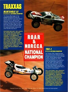 Traxxas Blue Eagle RC Truck Vintage Print Ad Wall Decor TRX-1 ROAR Nat'l Champ - Picture 1 of 1