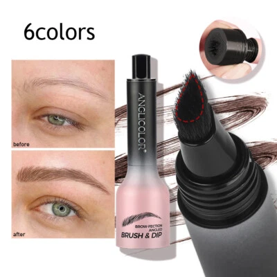 Women Hair-Like Strokes Eyebrow Tint Angled Brush Angled Eye Brow Brush UK - Image 1 of 4