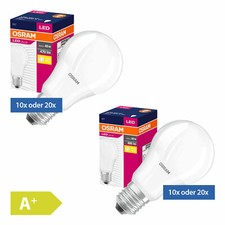 10er/20er Osram LED Classic XXL Set Glühlampe E27 40W/60W Warmweiß Glühbirne