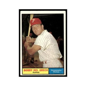 Bobby Del Greco 1961 Topps #154 Philadelphia Phillies Baseball Card VG - Picture 1 of 3