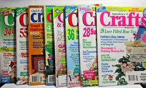 Lot of 8 - Crafts Magazines - Mixed Brands and Crafts (See Photos) - Picture 1 of 9