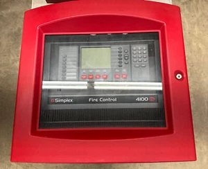 Simplex Fire Alarm Control Nac Panel 4100 ES Parts Repair With Cabinet - Picture 1 of 11