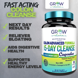 FAST ACTING  Colon 15 Day Quick Cleanse - Supports Detox & Increased Energy