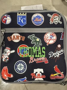 Pottery Barn Kids classic lunchbox Major League baseball ⚾️ NWT Mono "Thomas" - Picture 1 of 4