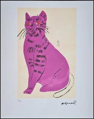 ANDY WARHOL * A Cat named Sam * 50 x 40 cm * signed lithograph *limited # 21/200 - Bild 1 von 4