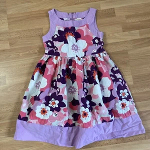 Girls GYMBOREE Dress - Sz 10 - White/Purple/pink FLORAL - Picture 1 of 3