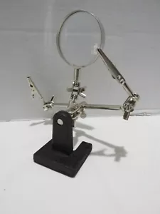 SILVERLINE HELFENDE HÄNDE VERSTELLBARE LUPE OBJEKTIV MIT CLIPS 63mm 2,5X - Bild 1 von 3