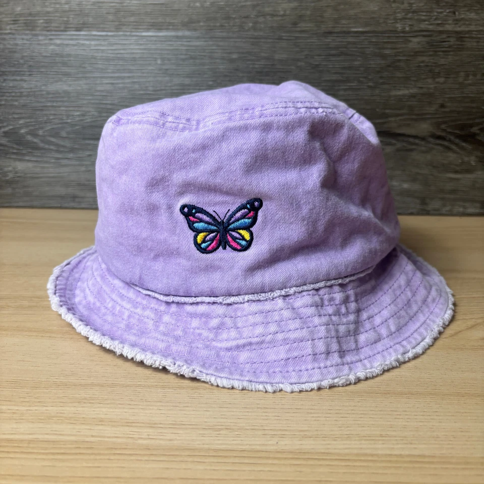 Sombrero Bucket Mujer Talla Única Púrpura Festival Mariposa David & Young Foto 1 de 4