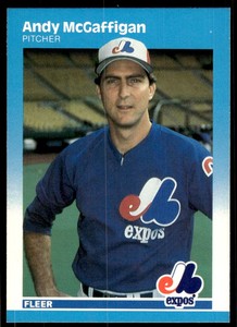 1987 Fleer Andy McGaffigan Montreal Expos #326