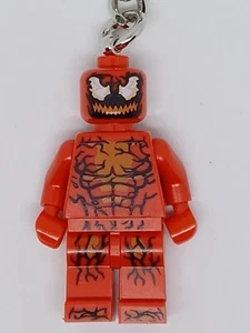 LEGO MARVEL SPIDERMAN CARNAGE MINIFIGURE KEYRING KEYCHAIN 854154 - Picture 1 of 3