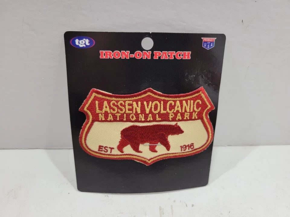 Lassen Volcanic US National Park Iron On Patch - Focus