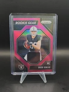 BROCK BOWERS 2024 Panini Prizm Rookie Gear Patch Pink Prizm RC #RG-BBS - Bild 1 von 2