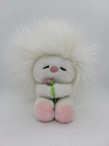 Bambola vintage Dakin Nature Babies FROU FROU capelli bianchi con fiore 1982 peluche - Foto 1 di 7