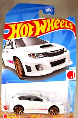 2023 Hot Wheels #21 HW J-Imports 2/10 SUBARU WRX STI blanco con rueda dorada de 10 radios Foto 1 de 4