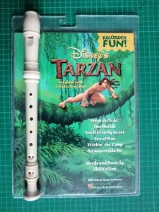 Vintage 1999 Disney's TARZAN RECORDER Fun! Flute with Songbook and Instructions - Picture 1 of 2