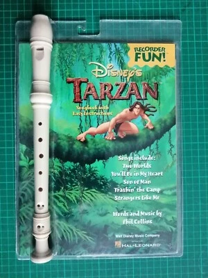 Vintage 1999 Disney's TARZAN RECORDER Fun! Flute with Songbook and Instructions - Image 1 of 2