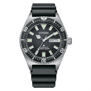 Citizen Watch New Promaster Marine Automatic Diver Black 41mm NY0120-01E Rubber - Picture 1 of 6