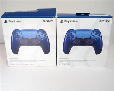 2x Sony DualSense PS5 Controllers – Chroma Indigo – Faulty – Repair/Spare - Image 1 of 4