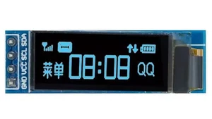 OLED Display 128x32 px 0,91 Zoll Blau I2C - Christians Technikshop - Imagen 1 de 4