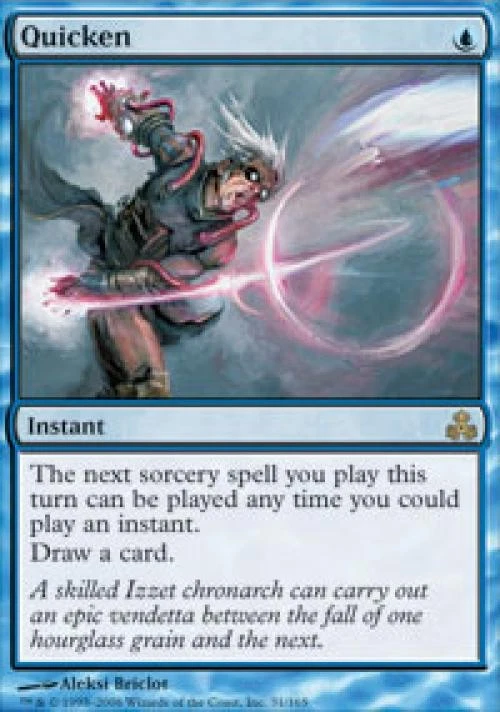 Quicken - Medium Play MTG Guildpact - Image 1 of 1