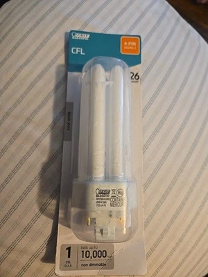 Feit Electric CFL Light Bulb Fluorescent 4 Pin GX24Q-3. 26 WATT - Image 1 of 3